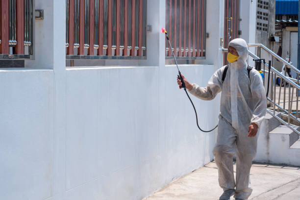 Canguard Maintenance team using electrostatic spray disinfection
